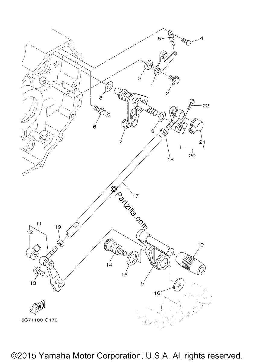 Diagrama de SHIFT SHAFT