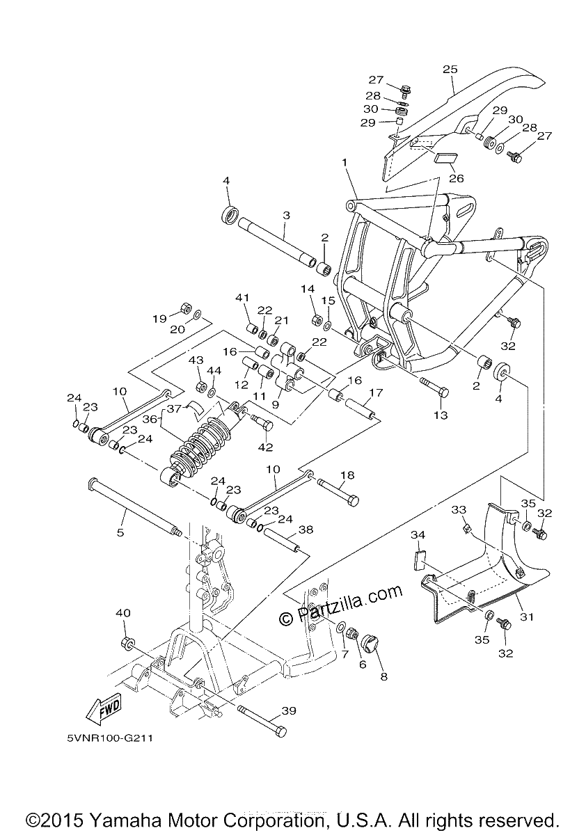 Diagrama de REAR ARM SUSPENSION