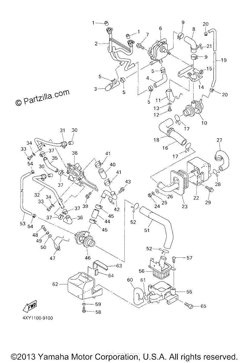 Diagrama de AIR INDUCTION SYSTEM