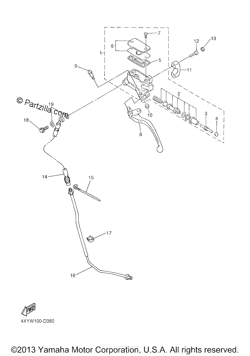 Diagrama de FRONT MASTER CYLINDER 2