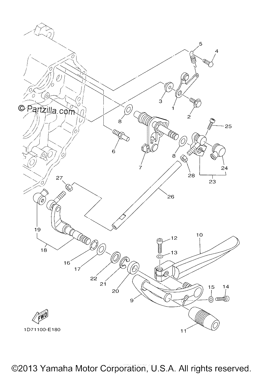 Diagrama de SHIFT SHAFT