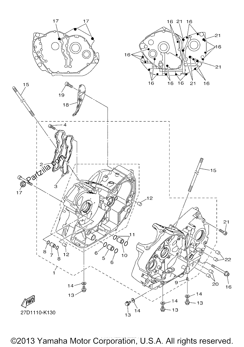 Diagrama de CRANKCASE