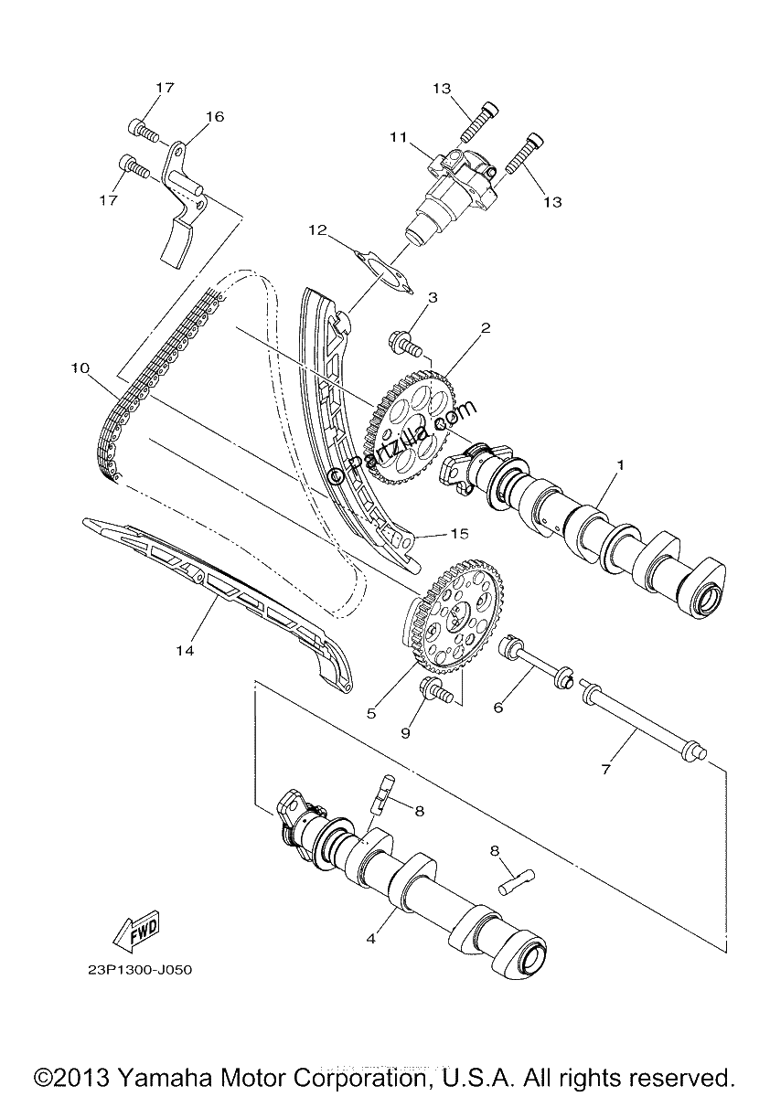 Diagrama de CAMSHAFT CHAIN