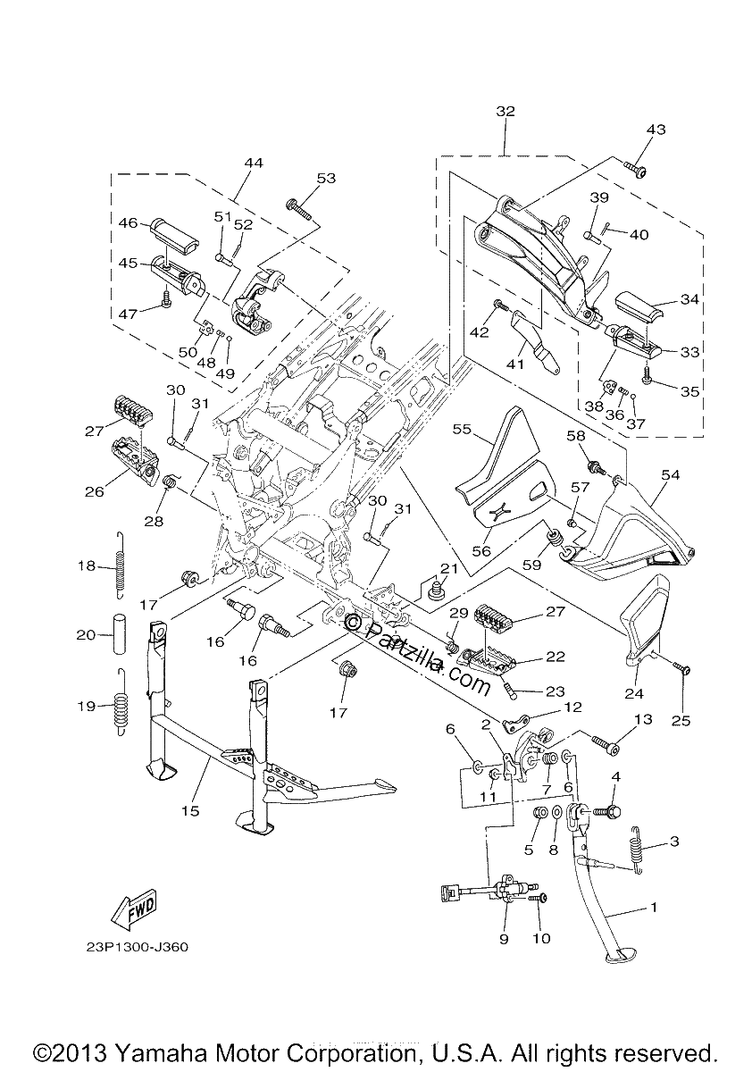 Diagrama de STAND FOOTREST