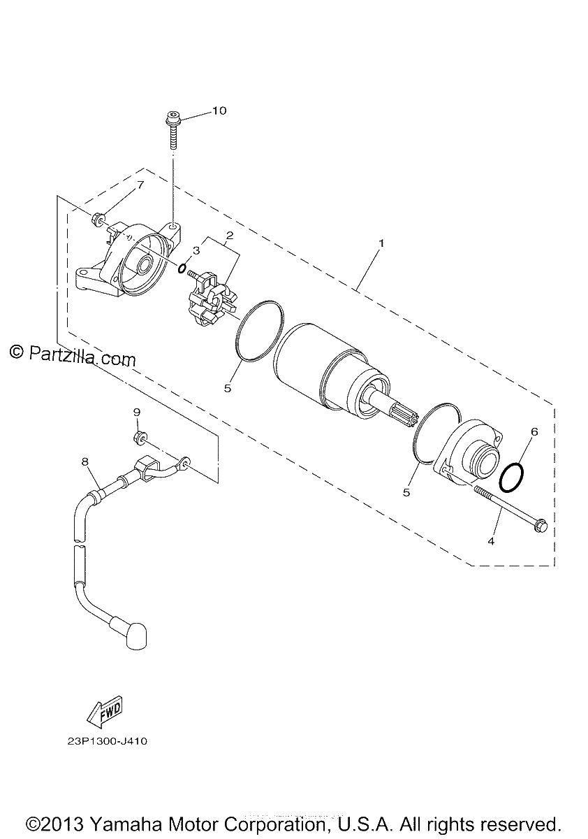 Diagrama de STARTING MOTOR