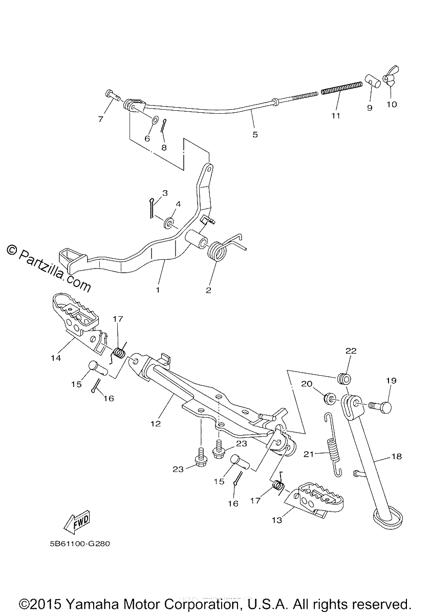 Diagrama de STAND FOOTREST