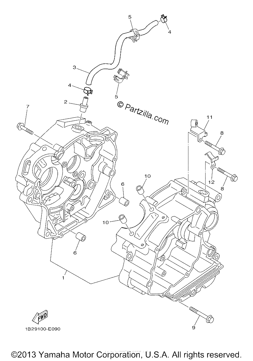 Diagrama de CRANKCASE