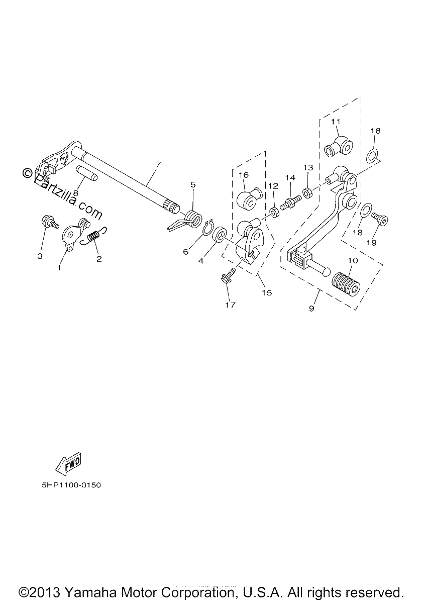 Diagrama de SHIFT SHAFT