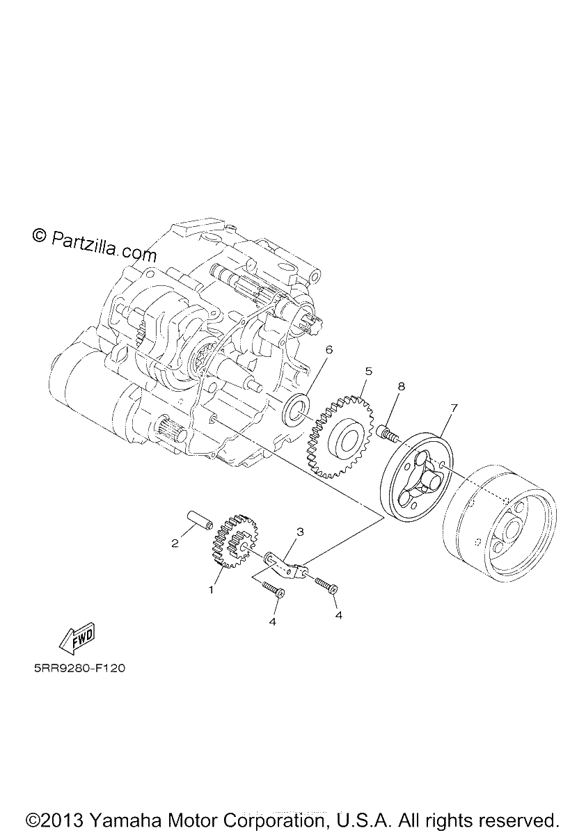 Diagrama de STARTER CLUTCH