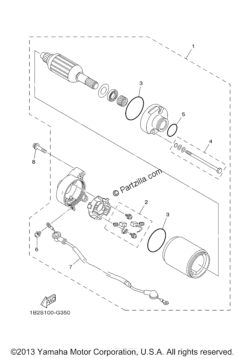 Diagrama de STARTING MOTOR