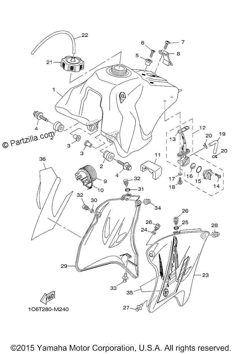 Diagrama de FUEL TANK