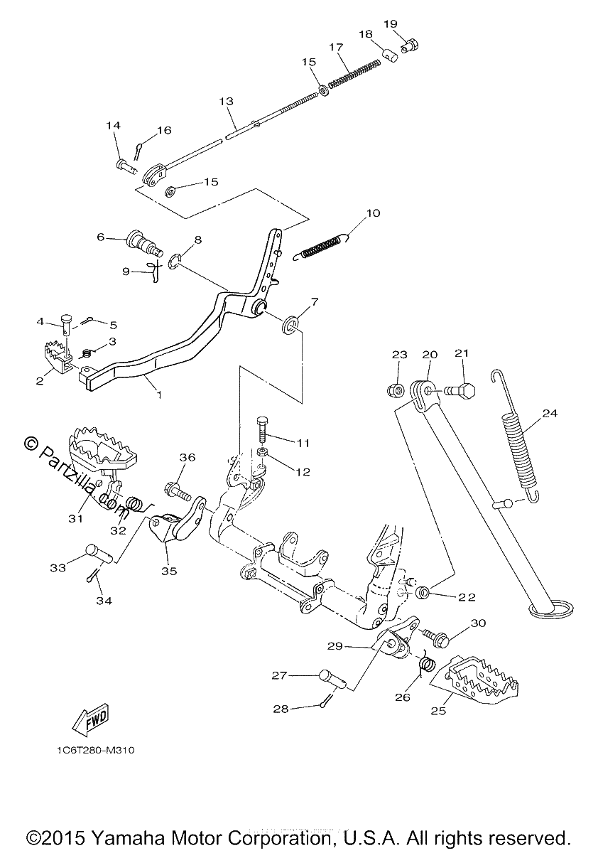 Diagrama de STAND FOOTREST