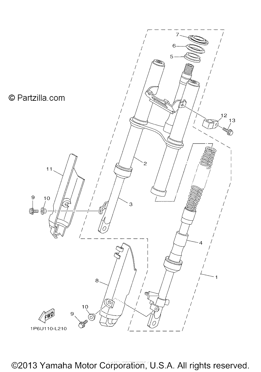 Diagrama de FRONT FORK