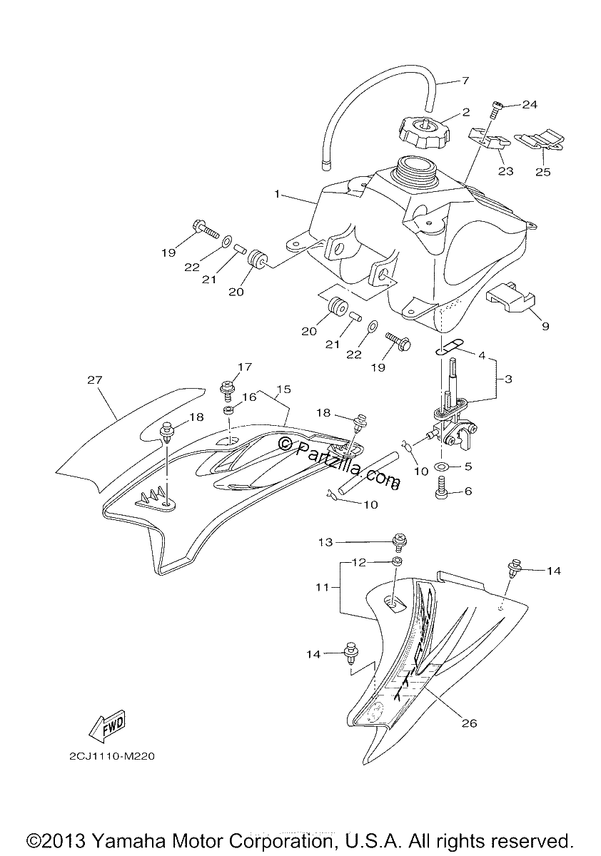 Diagrama de FUEL TANK