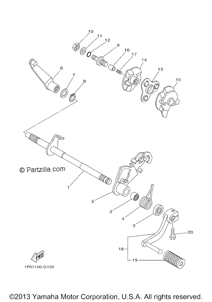 Diagrama de SHIFT SHAFT
