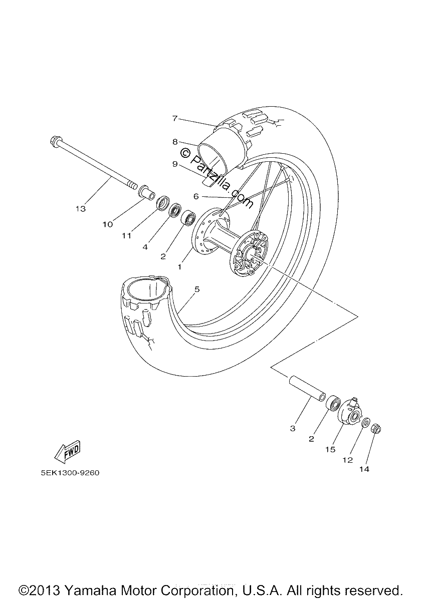 Diagrama de FRONT WHEEL