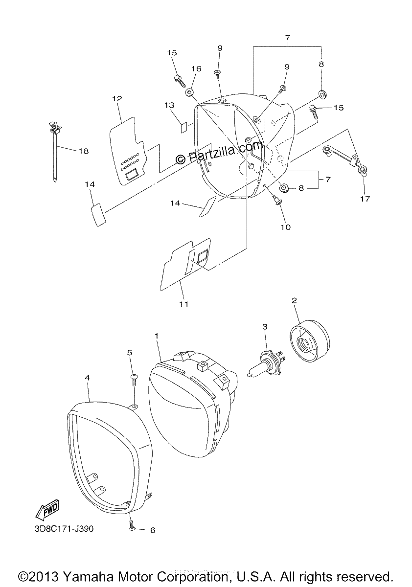 Diagrama de HEADLIGHT