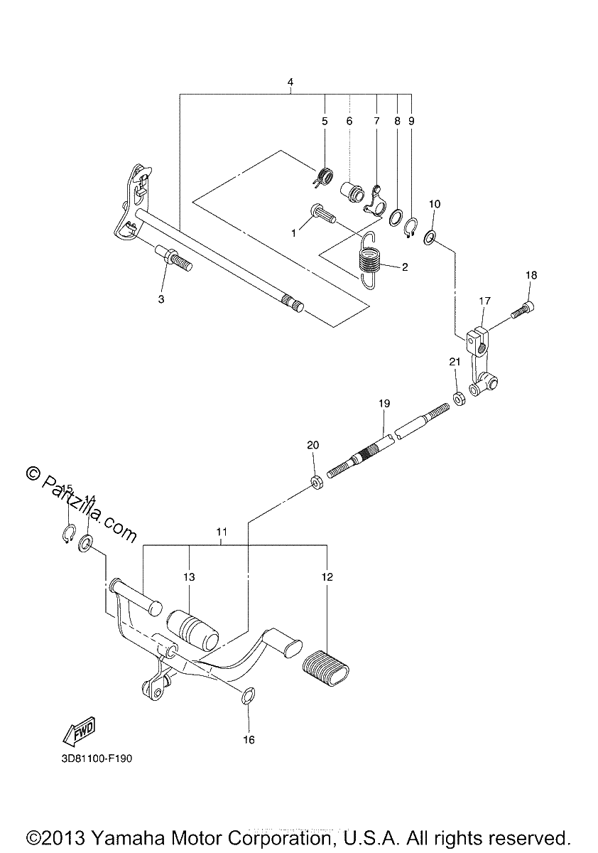 Diagrama de SHIFT SHAFT