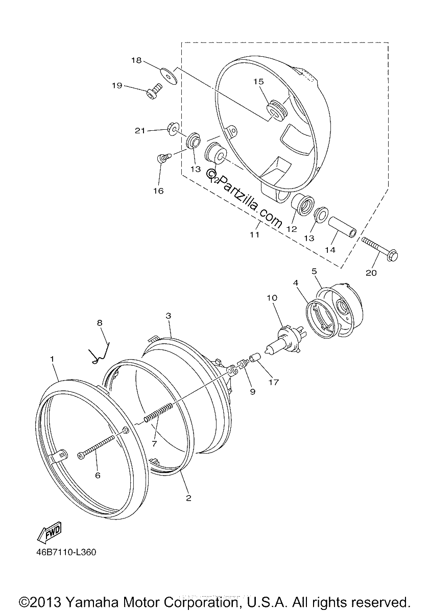Diagrama de HEADLIGHT