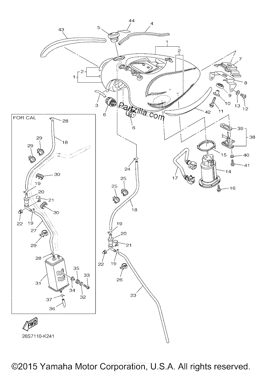 Diagrama de FUEL TANK