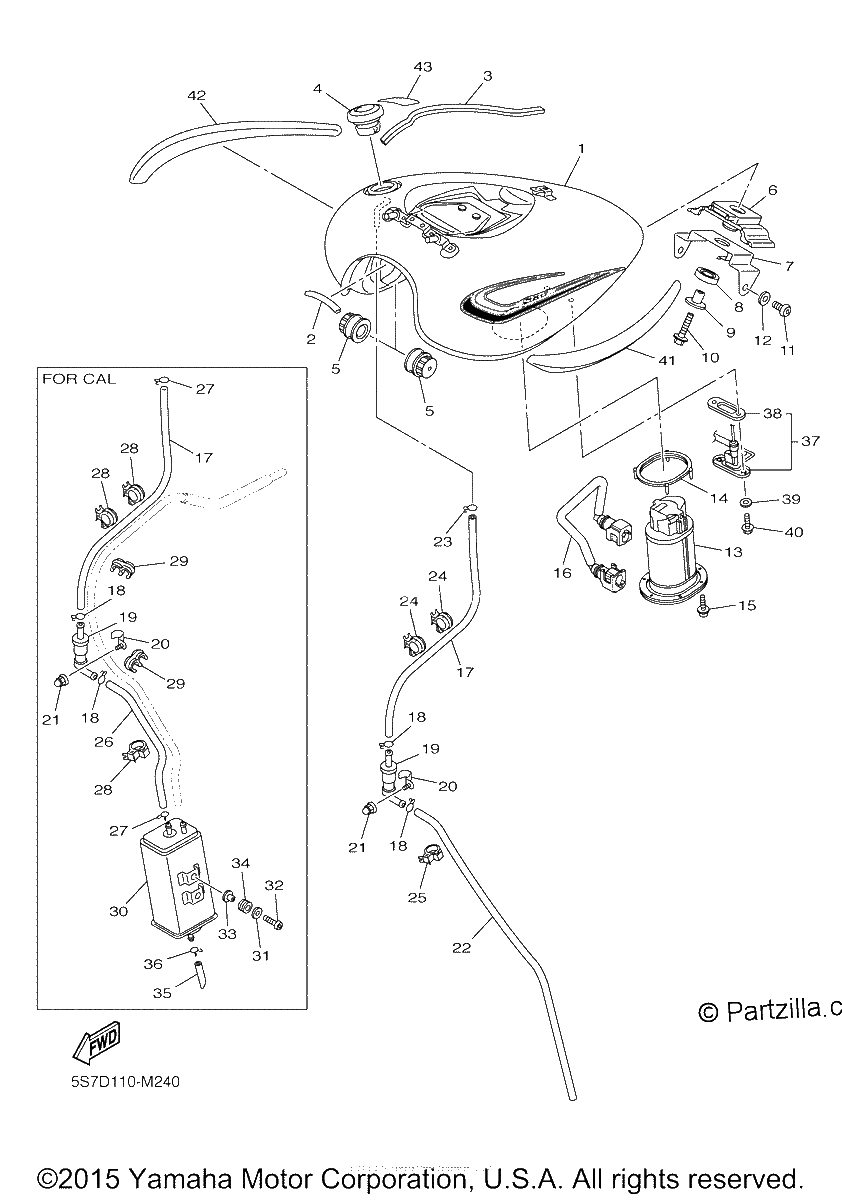 Diagrama de FUEL TANK