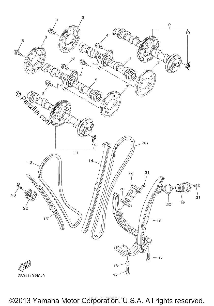 Diagrama de CAMSHAFT CHAIN