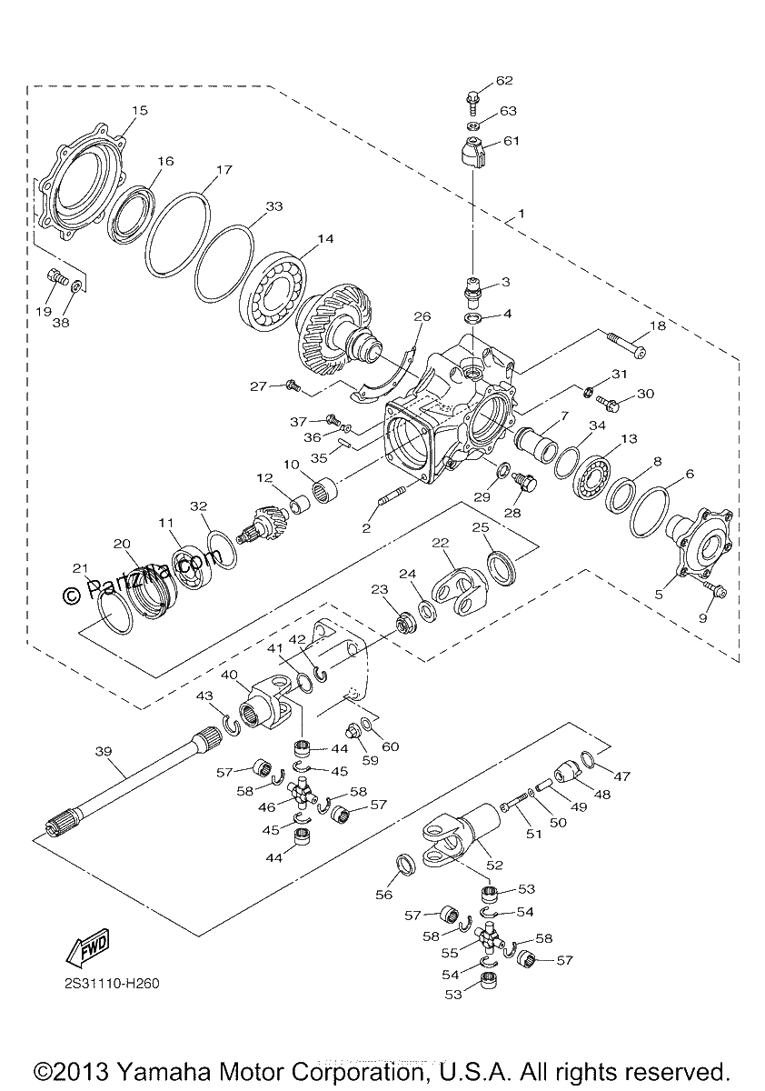 Diagrama de DRIVE SHAFT