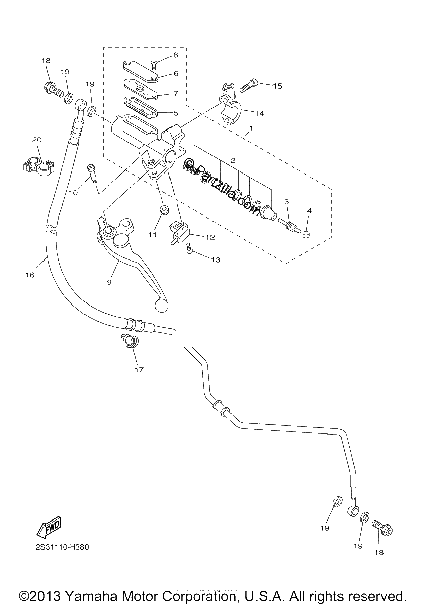 Diagrama de FRONT MASTER CYLINDER 2