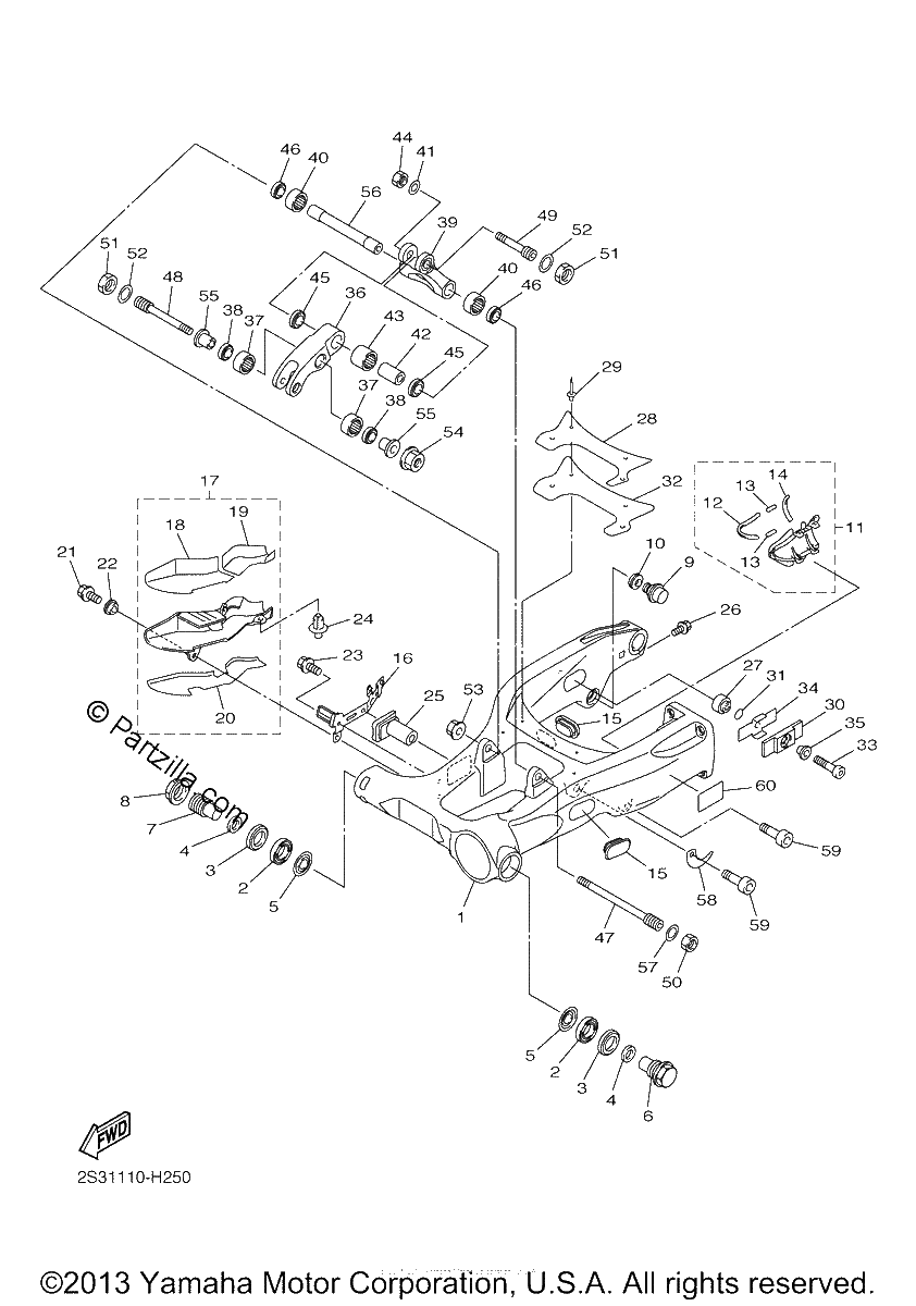 Diagrama de REAR ARM