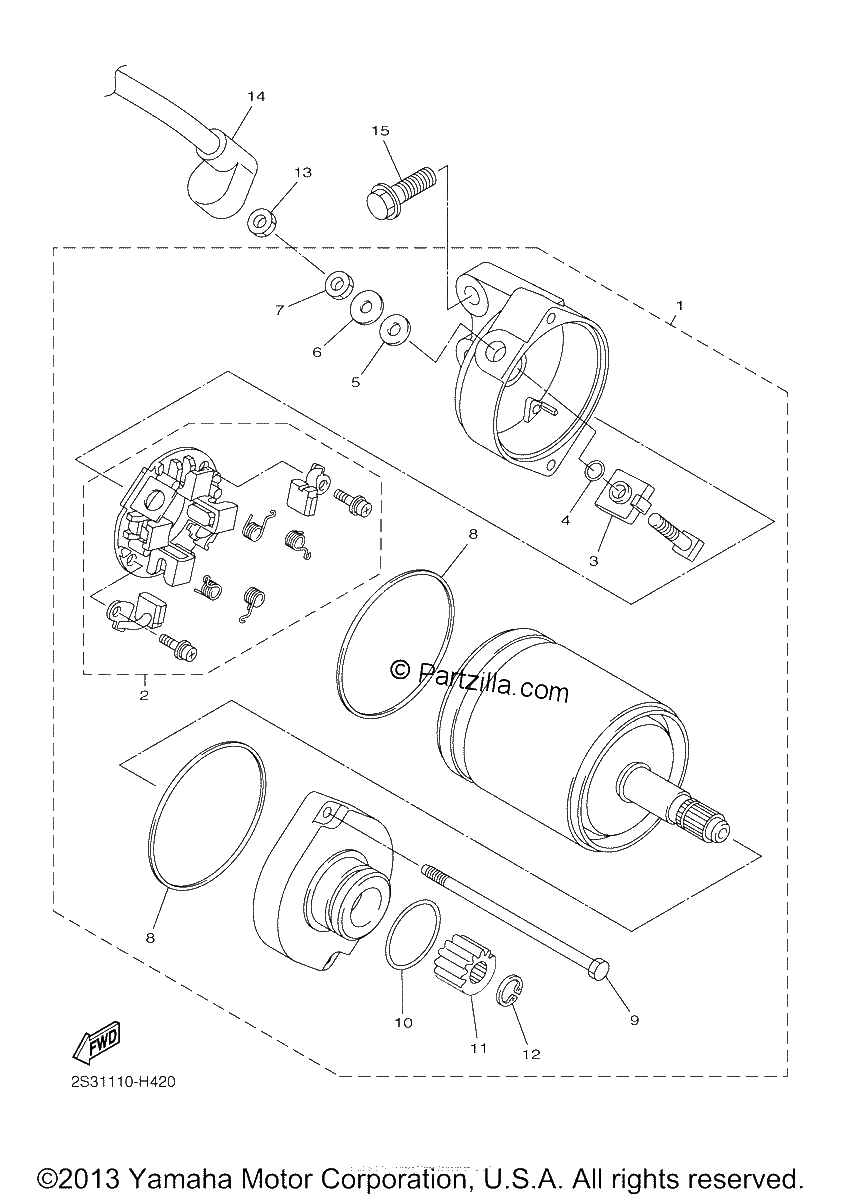 Diagrama de STARTING MOTOR