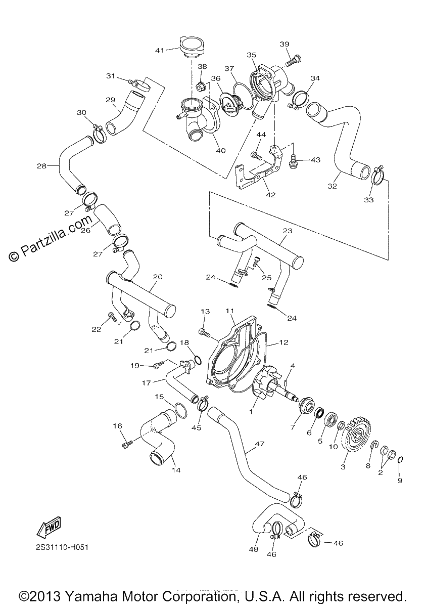 Diagrama de WATER PUMP