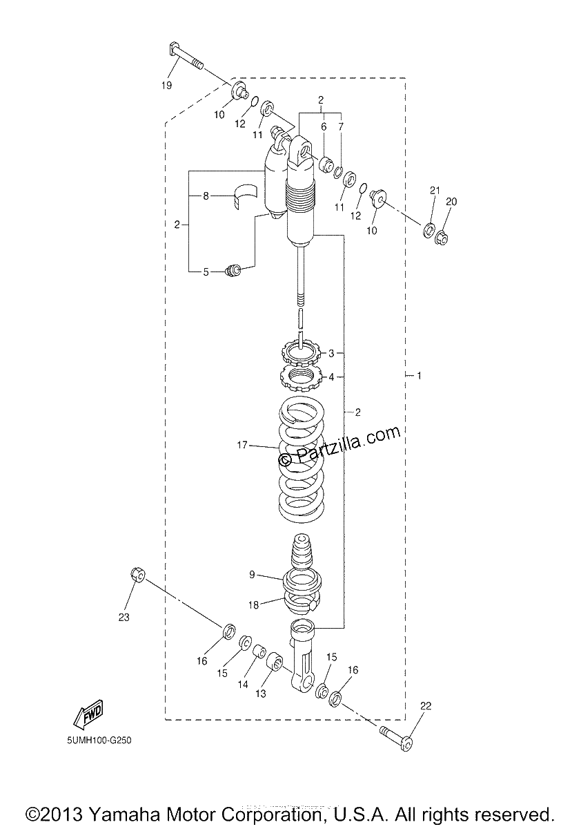Diagrama de REAR SUSPENSION