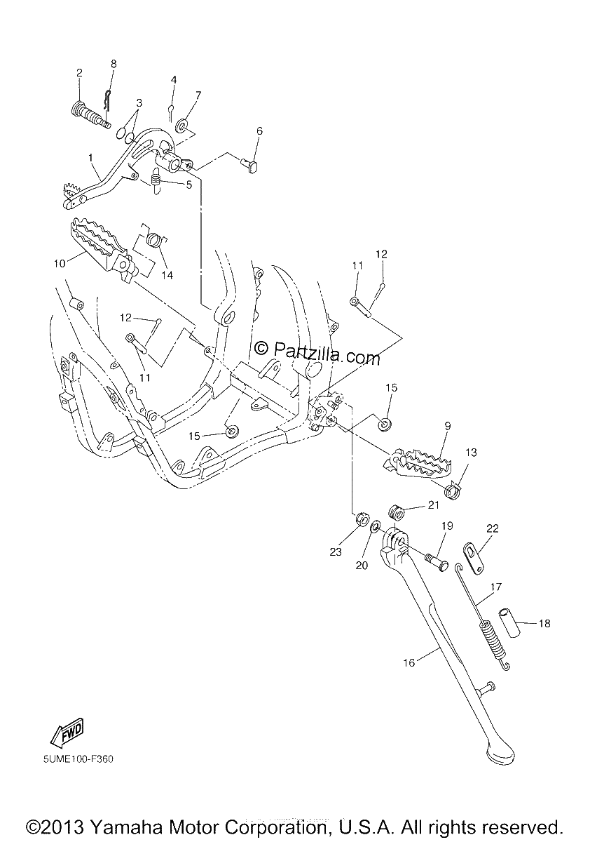 Diagrama de STAND FOOTREST