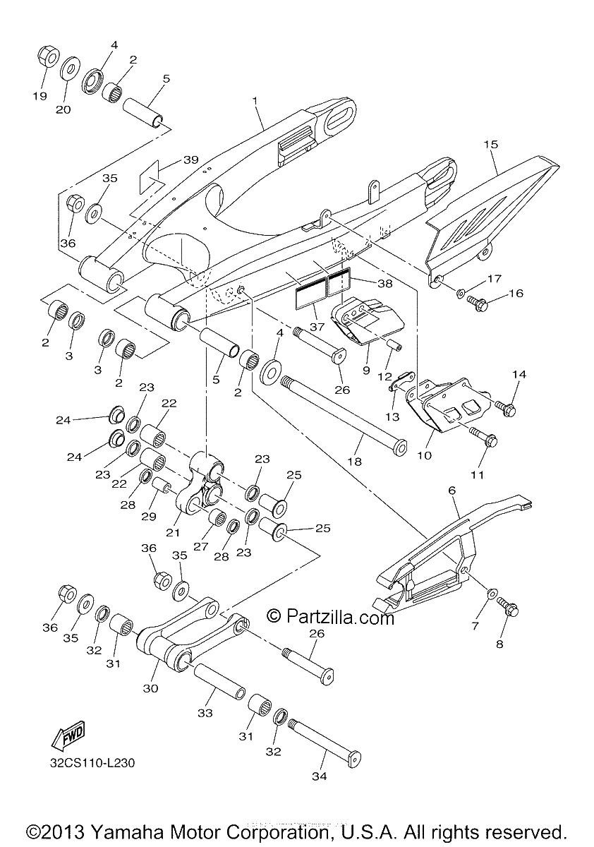 Diagrama de REAR ARM