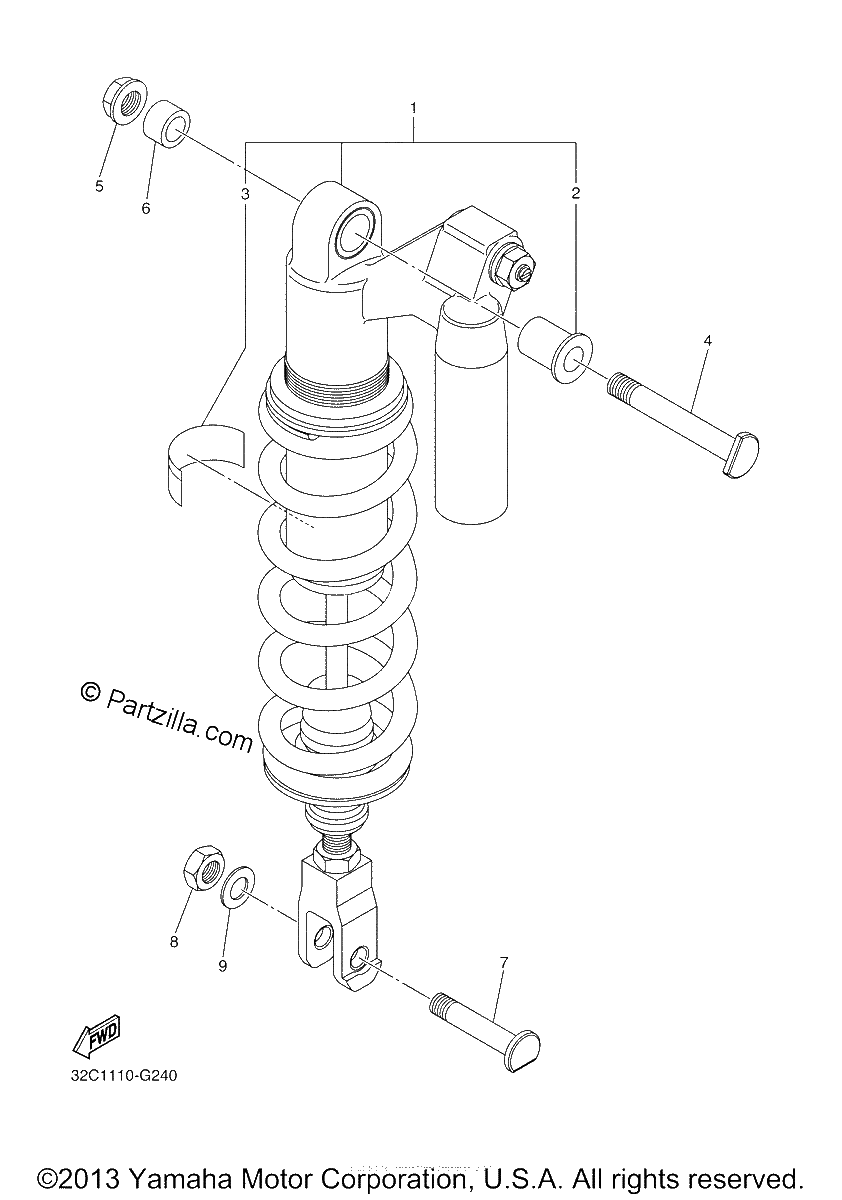 Diagrama de REAR SUSPENSION