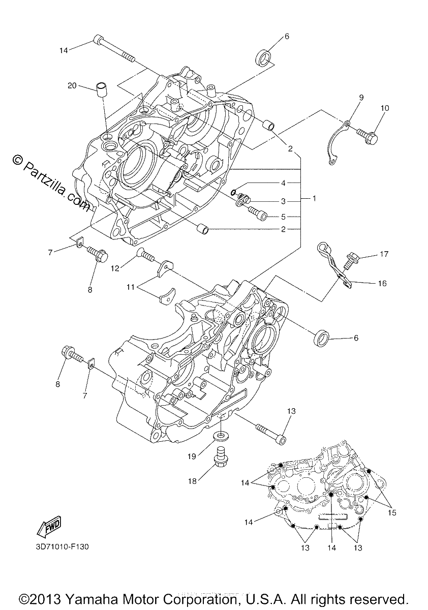 Diagrama de CRANKCASE