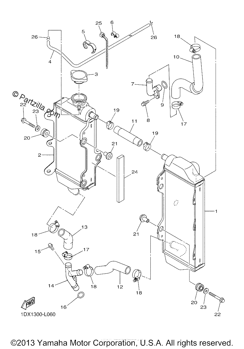 Diagrama de RADIATOR HOSE