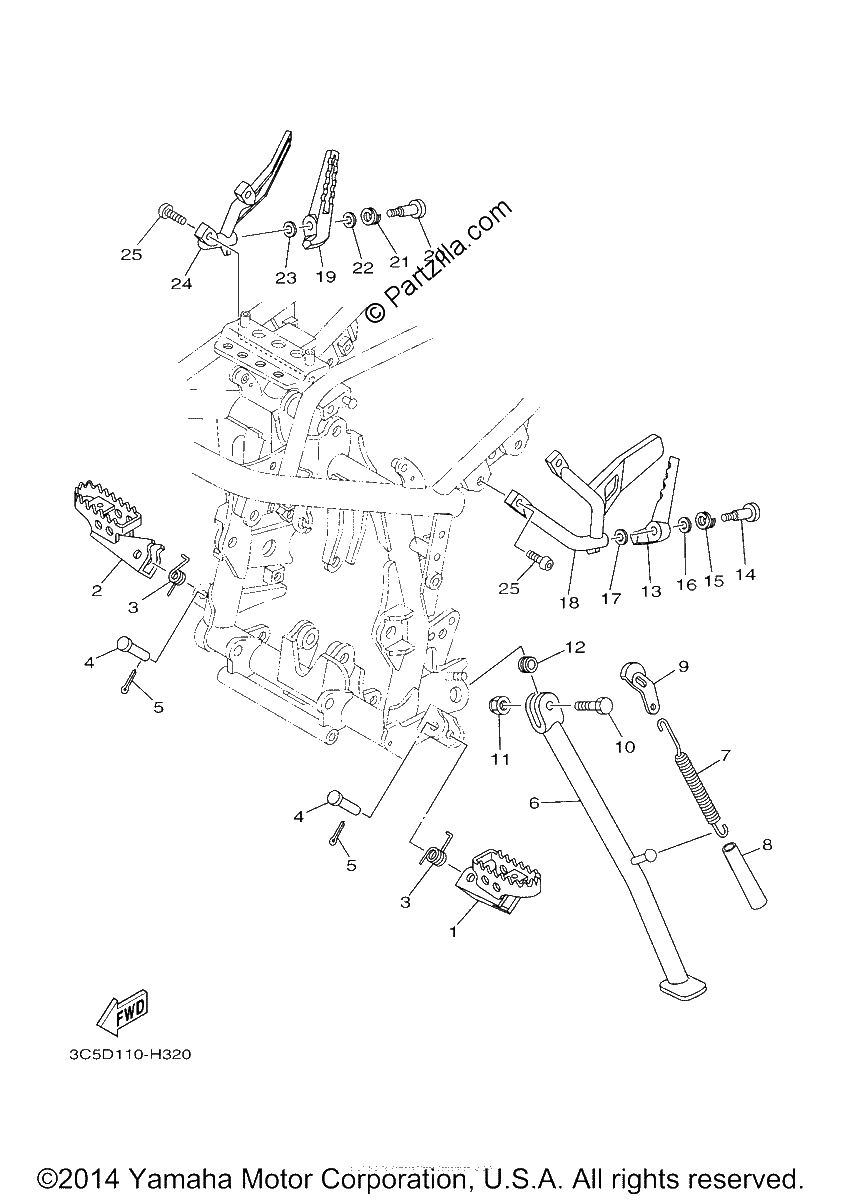 Diagrama de STAND FOOTREST