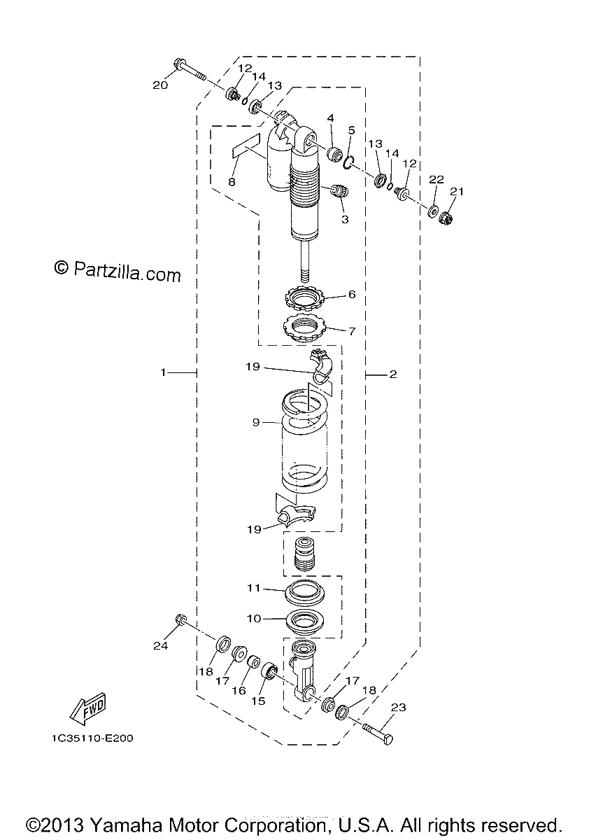 Diagrama de REAR SUSPENSION