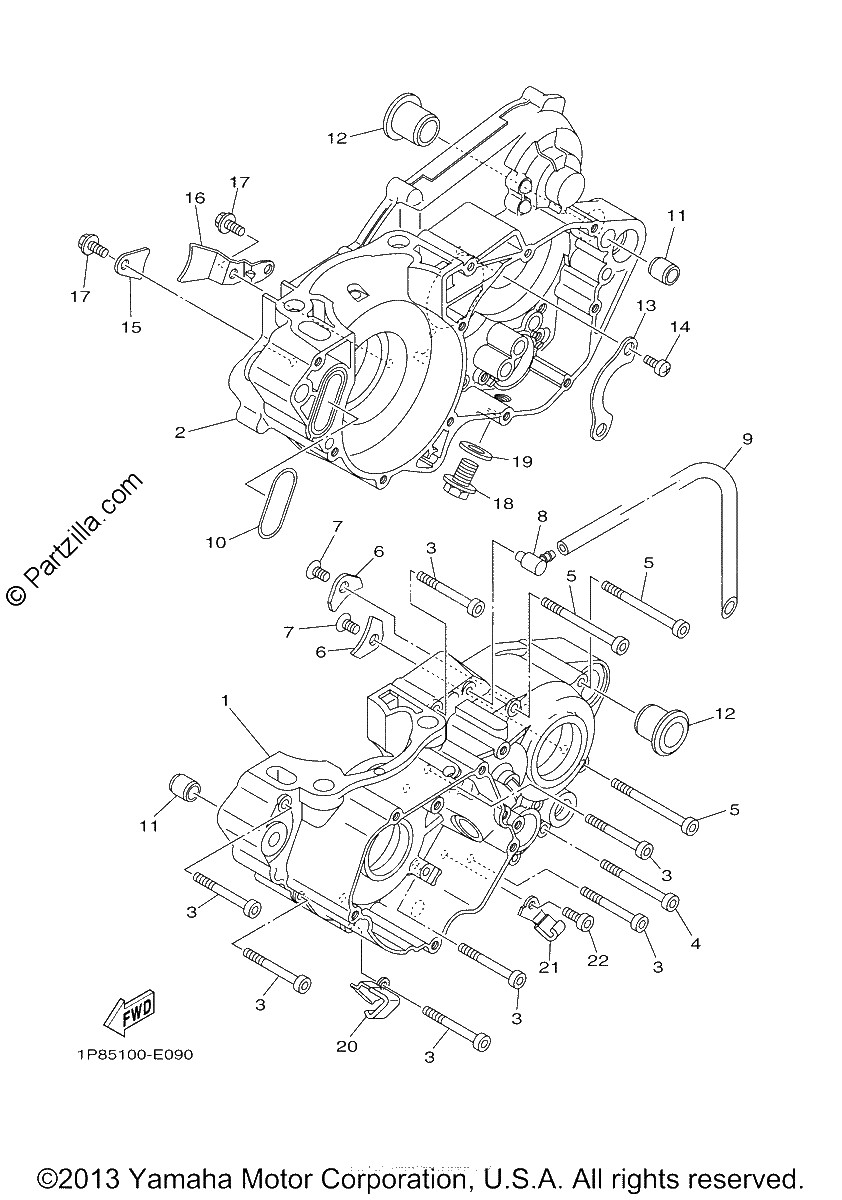 Diagrama de CRANKCASE