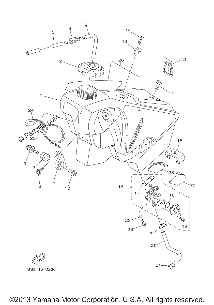 Diagrama de FUEL TANK