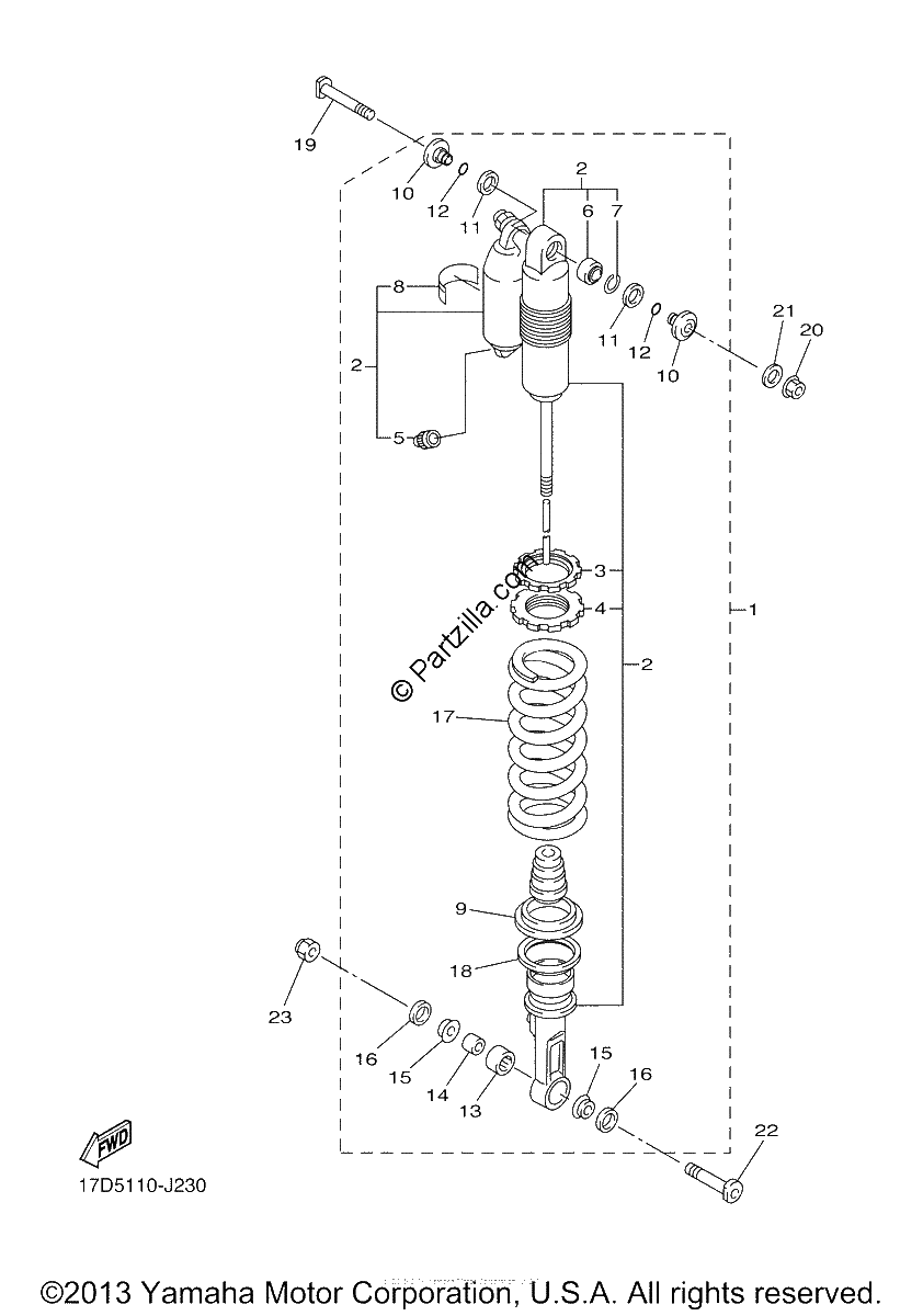 Diagrama de REAR SUSPENSION