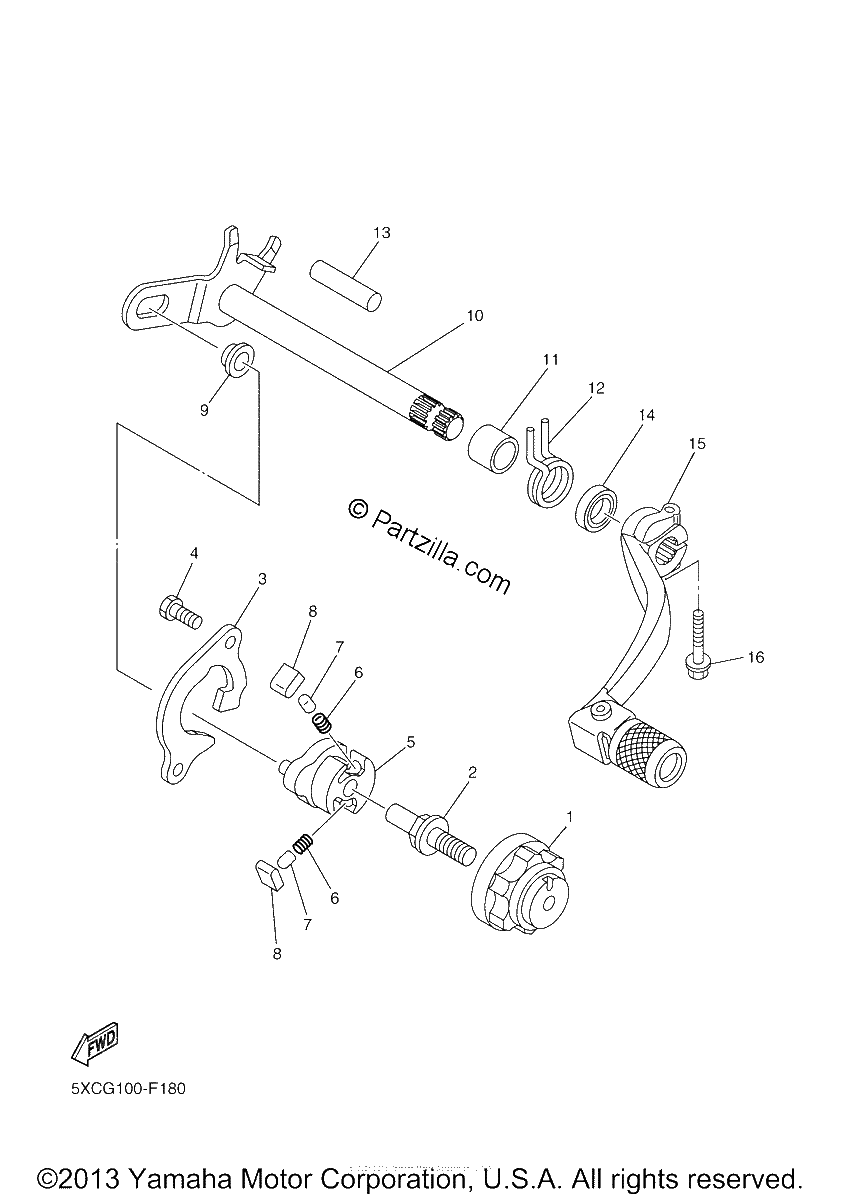 Diagrama de SHIFT SHAFT