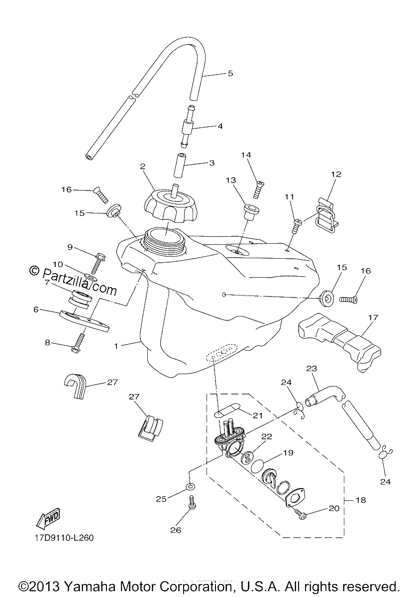 Diagrama de FUEL TANK