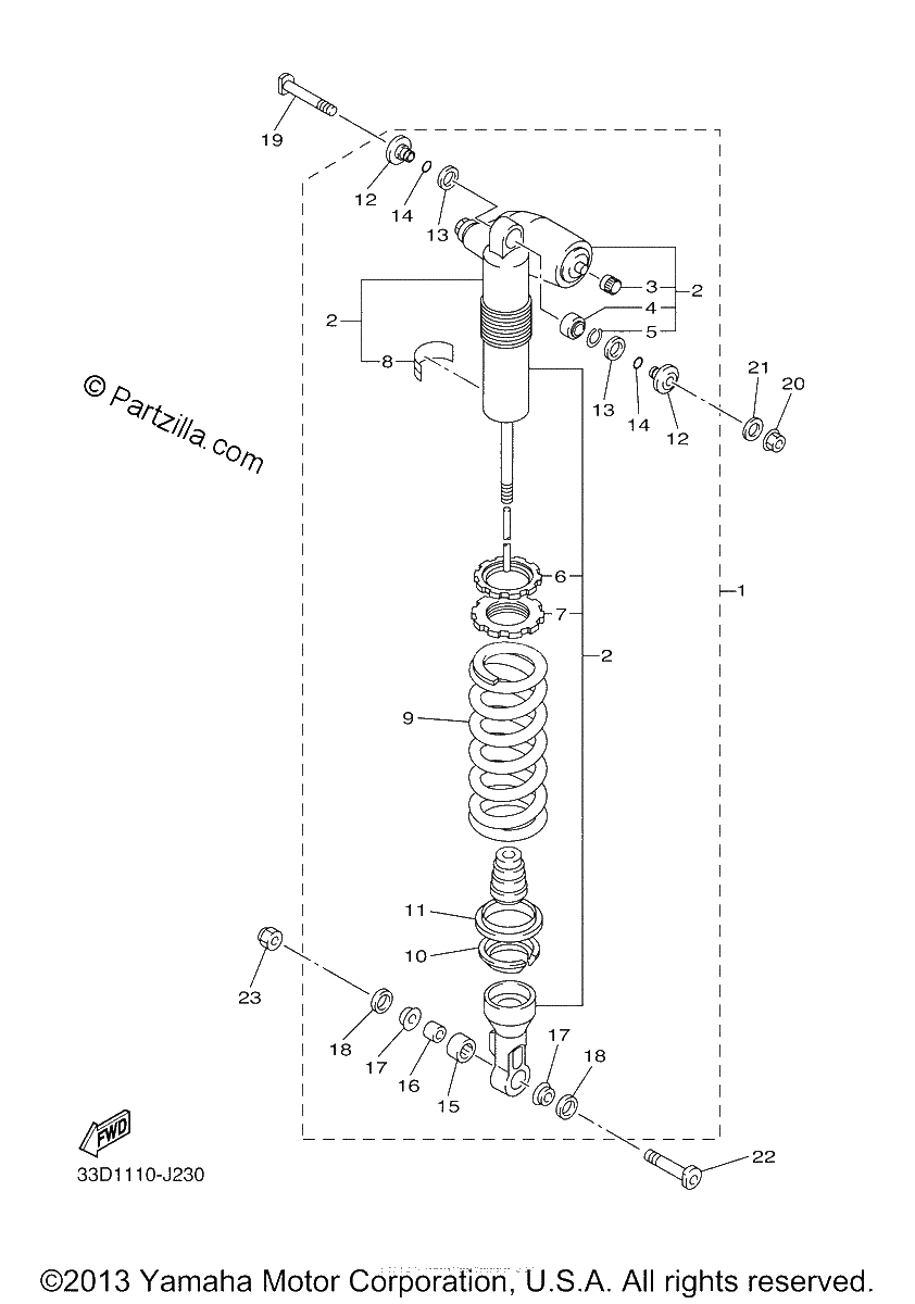 Diagrama de REAR SUSPENSION
