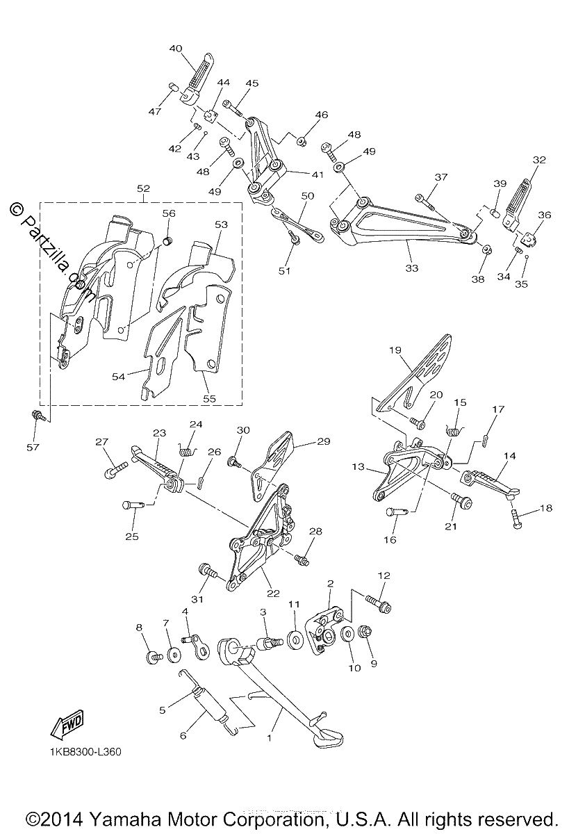 Diagrama de STAND FOOTREST