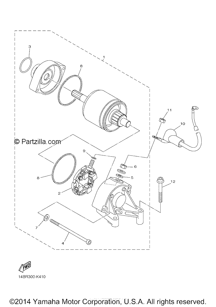 Diagrama de STARTING MOTOR