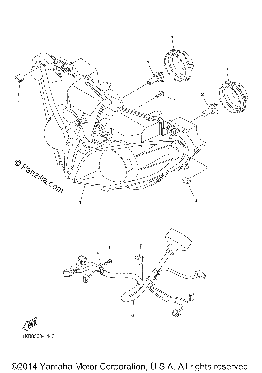 Diagrama de HEADLIGHT
