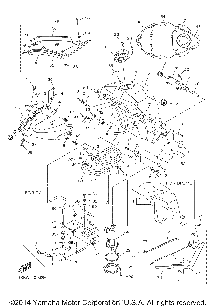 Diagrama de FUEL TANK