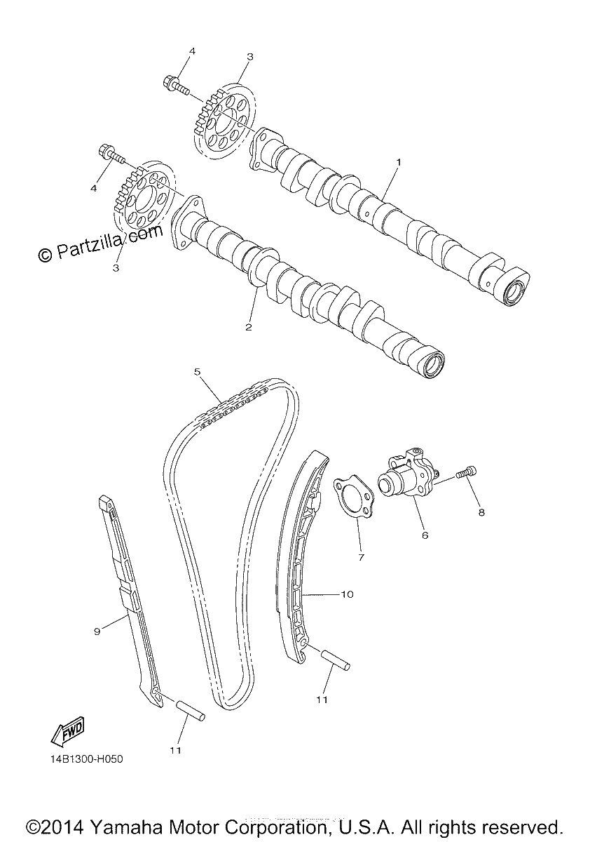 Diagrama de CAMSHAFT CHAIN